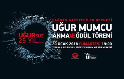 25. ÇGD UĞUR MUMCU ANMA GECESİ VE ÖDÜL TÖRENİ